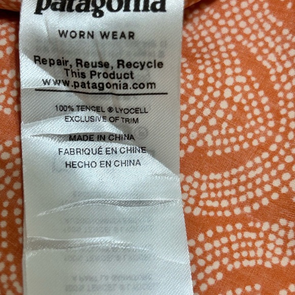 Patagonia Orange Sleeveless Midi Sundress - Picture 5 of 7